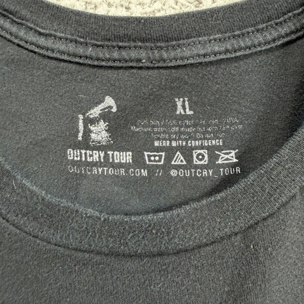 Outcry Tour Mens XL Black Graphic T-Shirt Lauren Daigle Kari Jobe Concert Tee - Picture 4 of 5